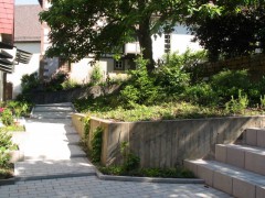 Umgestaltung Eingang und Atrium Evangelisches Gemeindehaus in Schnait