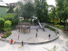 Umgestaltung der Außenanlage des evangelischen Kindergartens in Mundelsheim
